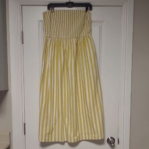 A New Day Mustard and White Striped Dress